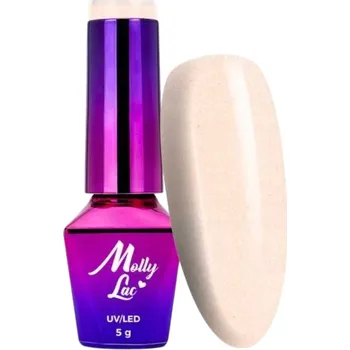 Přípravek na nehty Hybridní lak na nehty MOLLYLAC 5g Bonbons Peach Of Cake Č. 453