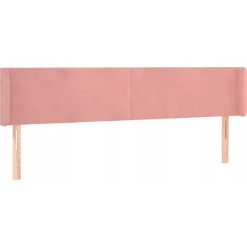 Čelo postele ušák sametové růžové 163x16x78/88 cm
