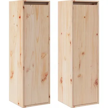 Komoda Nástěnná skříňka 30x30x100 cm borovice, hnědá