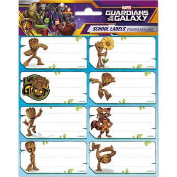 samolepka Samolepky na sešit Strážci Galaxie Grupoerik 16 ks