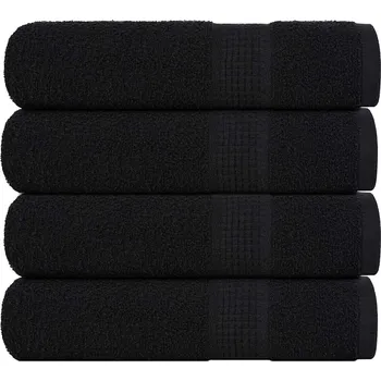 Utěrka ZBXL Ručníky FROGN 4 ks černé 50x100 cm 360 g/m²