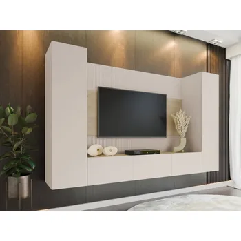 Obývací stěna Obývací stěna Cypria V, Barva dřeva: pískově béžová / pískově béžová + dub cremona MIRJAN 5903211429187