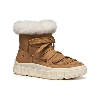 Dívčí obuv Sněhule Geox J Laquinny J56M3D 000AU C6627 S Hnědá 34