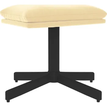 Taburet Taburet sametový krémový 60x60x36 cm