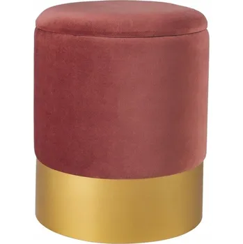 Taburet Taburet čalouněný Moos Home růžový