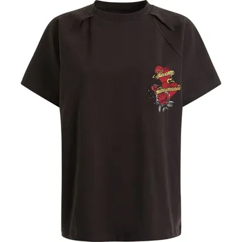 Dámské tričko Dámské Tričko s krátkým rukávem GUESS SS CN ALMA TEE W3RI33K8FQ4-NANI – Černá L