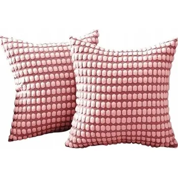 Povlak na polštářek FY FIBER HOUSE Sada Povlaků na Polštáře - Růžová, 2 ks, 40x40 cm