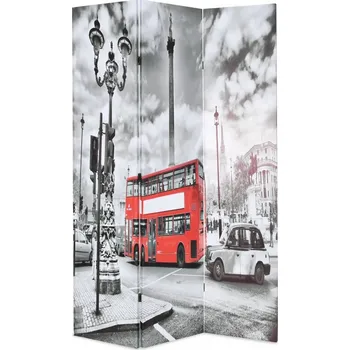 Paraván Paraván Londýn 120x170 cm, černobílý