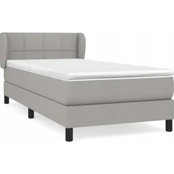 Postel Jednolůžková dřevěná postel 80x200 v odstínech šedé