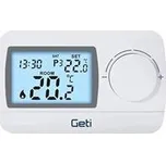 Termostat GETI GRT04 drátový programovatelný 7denní