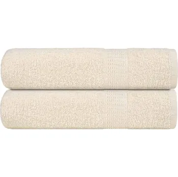 Utěrka ZBXL Ručníky do sprchy FROGN 2 ks krémové 70 x 140 cm 360 g/m²