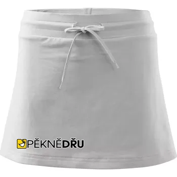 Dámská sukně Pěkně dřu lžíce - Sportovní sukně - two in one - XS ( Bílá )