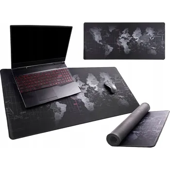 PODLOŽKA NA STŮL OCHRANNÁ PODLOŽKA VELKÁ POD MYŠ ČERNÁ MAPA 90X40CM