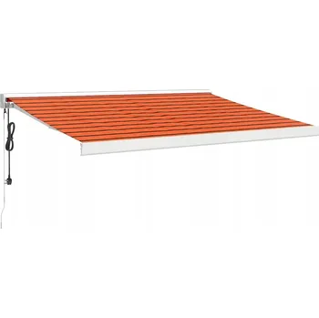 Markýza Terasová markýza 3,5x2,5 m, oranžovo-hnědá