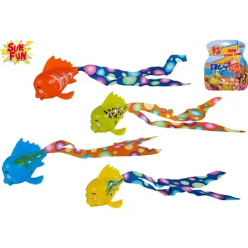 Sun Fun rybičky 19 cm potápějící se 2 ks - mix barev (žlutá+modrá, zelená+oranžová)