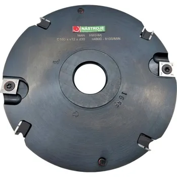 Fréza RH+ Drážkovací fréza VBD DFZ D160 B18 d30 se 4 žiletkami a 4 předřezy