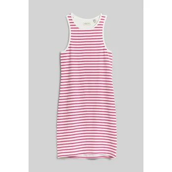 Dívčí šaty ŠATY GANT STRIPED RIBBED TANK DRESS BOLD VIOLET