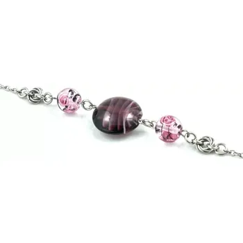 Náramek Originální náramek s fialovými vinutkami