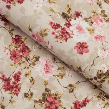 Dekorační látka Leona LN-167 Plané růže na béžovém - šířka 280 cm