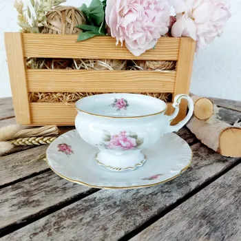 Thun Studio / JM Ateliér Lesov šálek s podšálkem 145 ml Růže