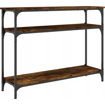 Konferenční stolek Konzolový stolek z dřevěného materiálu 100x29x75 cm, dub