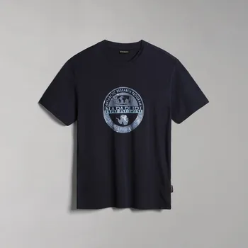 Pánské Tričko s krátkým rukávem NAPAPIJRI S-BOLLO SS 1 176 BLU MARINE NP0A4H9K1761 – Tmavě modrá S