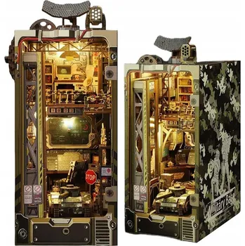 Domeček pro panenku Miniaturní domeček Book Nook Vojenský svět