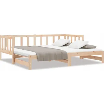 Postel Dřevěná postel 90x200 borovice