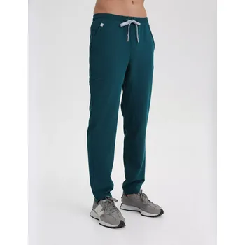 Zdravotnický oděv Pánské Kalhoty Basic - DEEP GREEN 0