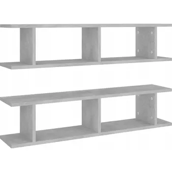 police Nástěnná police Beton 90x18x20 cm, šedá, dřevotříska