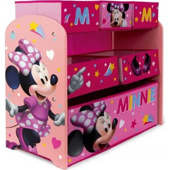 úložný prostor na hračky Regál na hračky Arditex Minnie Mouse se 6 boxy/úložnými prostory