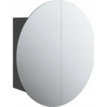 Koupelnový nábytek Koupelnová skříňka se zrcadlem LED 47x47x17,5 cm černá