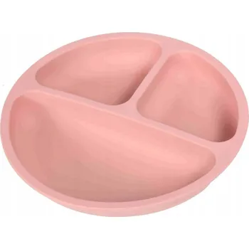 Talíř Talířek Bocioland růžový silikonový