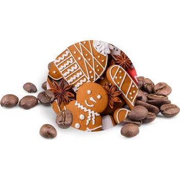Káva Manu cafe Vánoční perníček zrnková káva 100 g