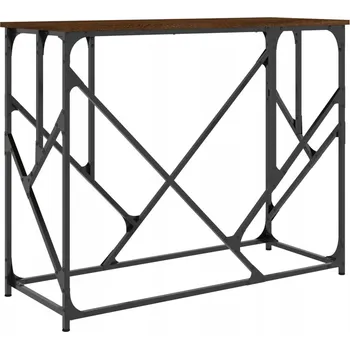Konferenční stolek Konzolový stolek z dřevěného kompozitu 100x40x80 cm hnědý