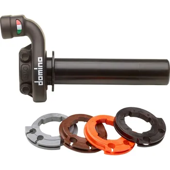 DOMINO kompletní plynová rukojeť OFF ROAD KTM/HUSQVARNA/GASGAS 4T (černá), bez gripů
