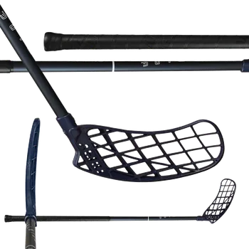 Florbalová hůl Salming Campus Aero 32 Black vel. 96cm (= 106cm) levá kulatá (levá ruka dole)