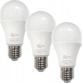 Žárovka LED žárovka Qtec 11W A60 E27 4200K 3pack (3 kusy)
