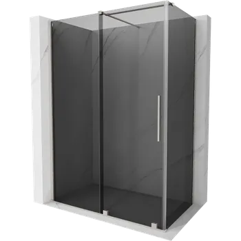 Mexen Velar posuvná sprchová kabina 140 x 75 cm, grafit, kartáčovaný nikl - 871-140-075-41-97 Sprchové kouty