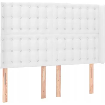 Čelo postele s uši bílé 147x16x128 cm