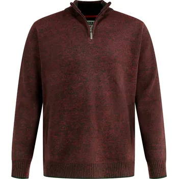 Pánská mikina D555 mikina pánská CRAMLINGTON nadměrné velikosti 3XL bordó