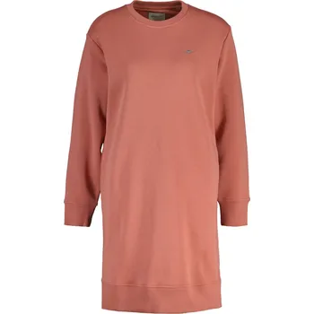 Dámské šaty ŠATY GANT SHIELD C-NECK SWEAT DRESS FADED BRICK