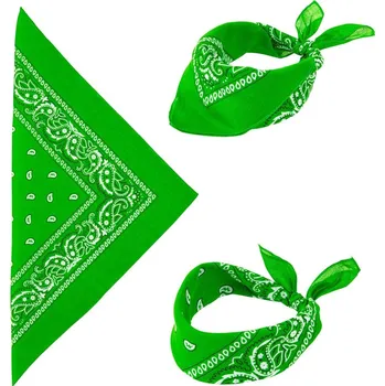 Karnevalový doplněk Šátek zelený (55x55 cm)