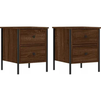 Noční stolek Noční stolek industriální 40x42x50 cm hnědý