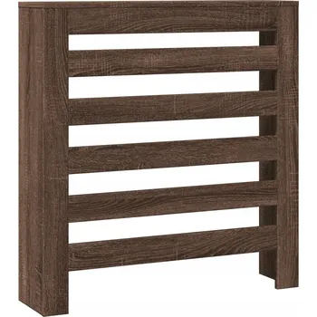 Radiátor Kryt na radiátor z dřevotřísky 78x20x82 cm hnědý dub