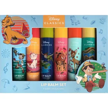 Péče o rty BALZÁM NA RTY PRO DĚTI DISNEY SADA 6 KUSŮ BALZÁMY BAMBI SIMBA