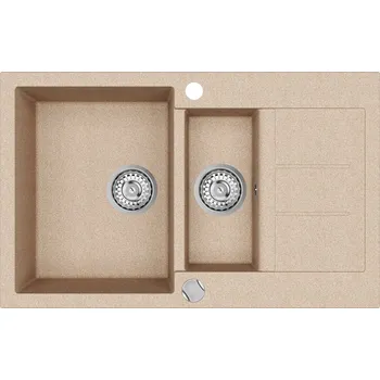 Granitový dřez Granitový dřez Helika TESA SQT151 beige
