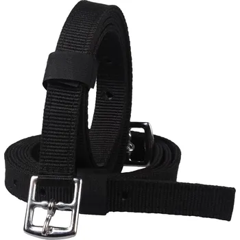 Nylonové třmenové řemeny QHP, černá, 100 cm