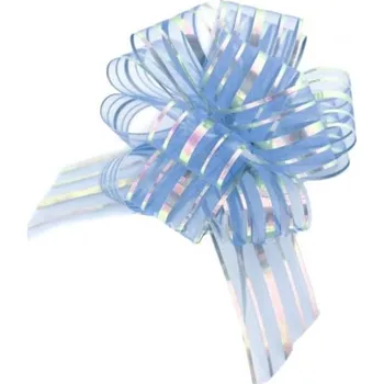 Stuha Stuha stahovací - organza LUX - 3/100 cm - sv.modrá - 161410