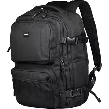 Městský batoh Himawari studentský sportovní batoh s USB Nestor Černý 25L